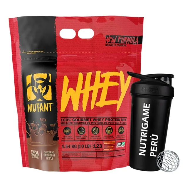 Proteina Mutant Whey 10lb Whey Protein +shaker Tienda Fisica