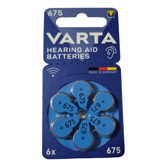 6 X Pila Varta Botón 675 1.45v No Recargable