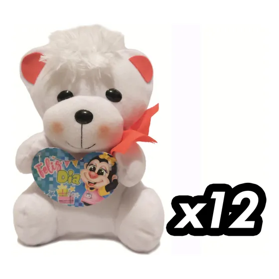 Oso De Peluche Pequeño Con Mensaje 10cm (3 Unidades)