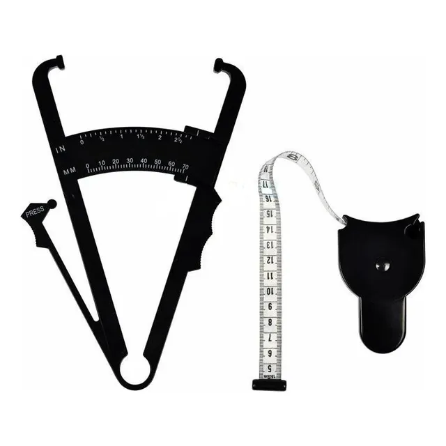 Cinta Metrica Y Calibrador De Grasa Corporal Caliper Metro 