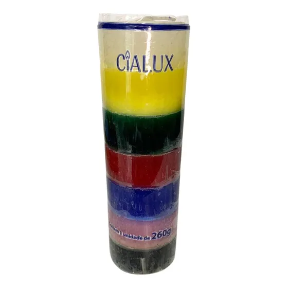 Vela De 7 Sete Dias 7 Linhas Da Umbanda Votiva 260gr