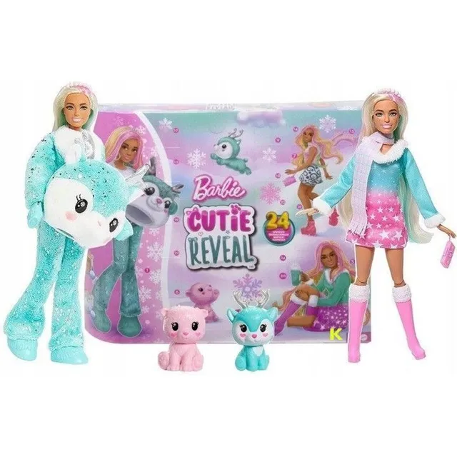 Barbie Cutie Reveal Calendario Adviento +25 Sorpresas