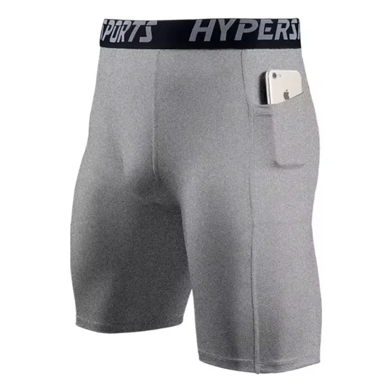 Short Compresión Bolsillos Running Ciclismo Gym Primera Capa