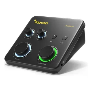 Maono Interfaz De Audio Con 2 Canales 24-bit/192khz, Controlador Para Grabación De Música, Guitarra, Podcast, Streaming Y Daw, Ps22 Lite