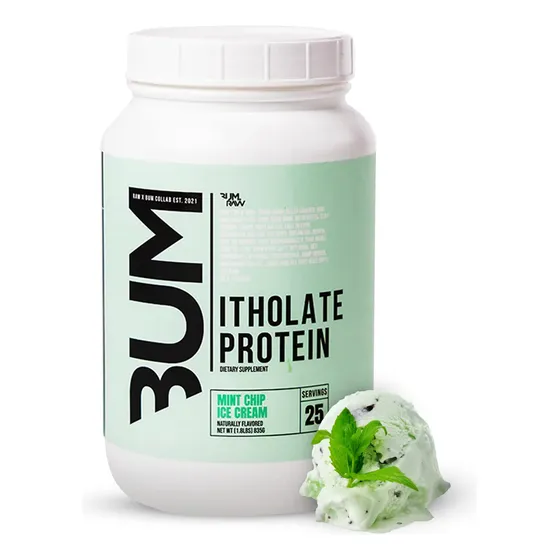 Helado De Chips De Menta Aislado De Suero Crudo Con Proteína