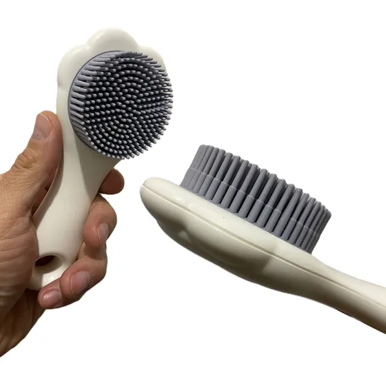 Cepillo Silicona Bebe Aplicador Shampoo Masaje Capilar Relax