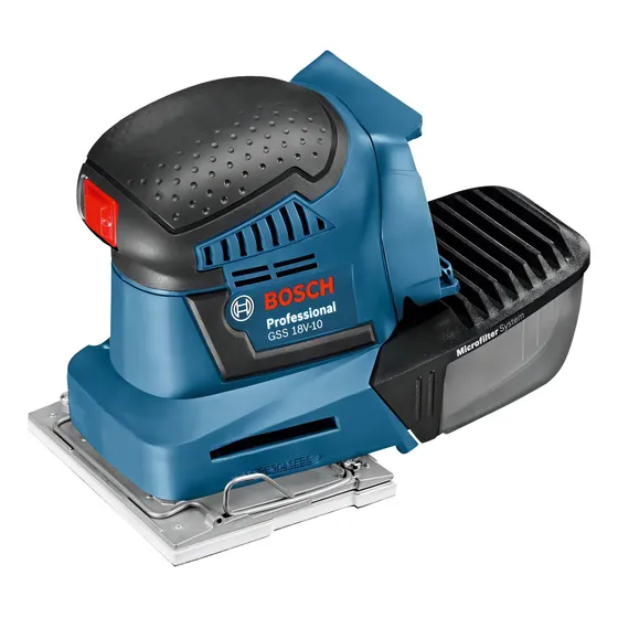 Lijadora profesional orbital inalámbrica Bosch Professional GSS 18V-10 azul 11.111kW 18V