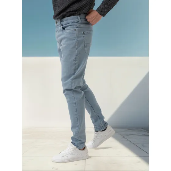 Pantalón De Jean Para Hombre Strech Alicrado Liso