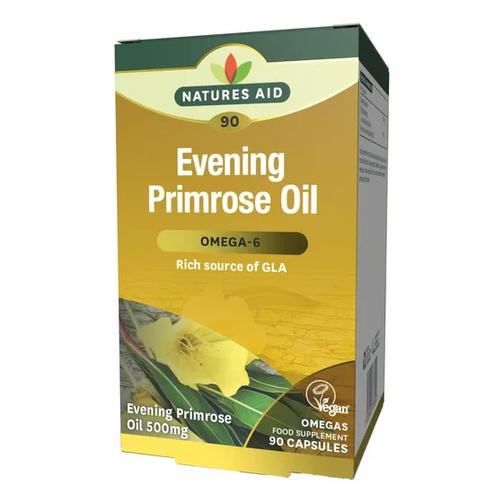 Natures Aid Cápsulas Aceite De Onagra Orgánico Natural 90