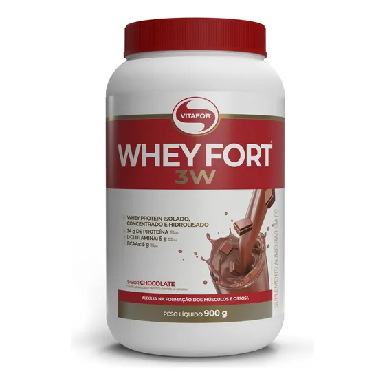Whey Protein Whey Fort 3w (900g) Vitafor