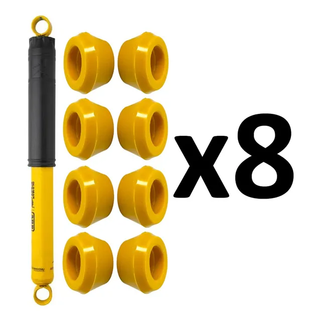 Kit 8 Buje Conico Para Amortiguador Trasero Universal