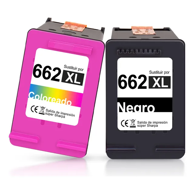 Cartuchos Para Impresora Genérica 662XL Ink Cartridges 18mL Color Negro y Color