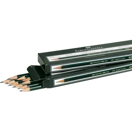 Lápiz Faber Castell  9000 4b Caja X - Unidad a $243