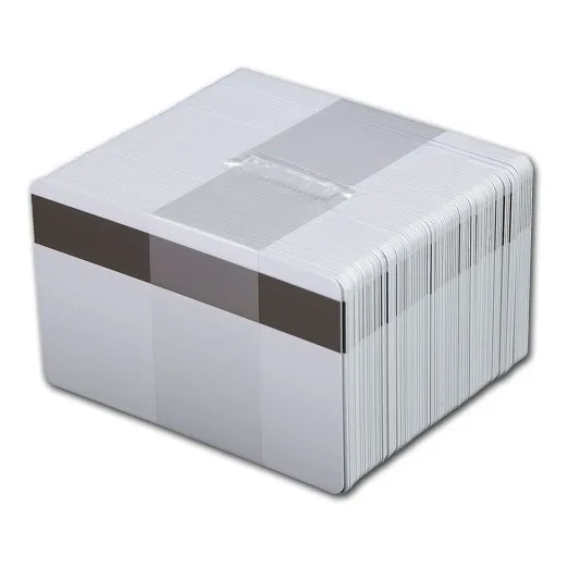 Tarjetas De Pvc Blancas Con Banda Magnetica Hi Co Cerraduras Control De Acceso Empleados Fabrica X 50u