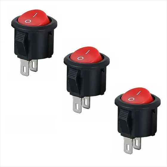 3 X Interruptor Rocker On Off 20mm 250v 10a Ac, Proyectos!