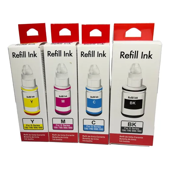 Kit 4 Tintas Compativel Canon G3110 G3111 G4111 Gl-190