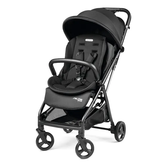 Coche Bebé Peg Perego Selfie Plus Liviano Cierre Automático Color True Black Chasis Negro