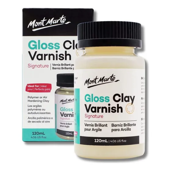 Gloss Barniz Brillante Arcilla Cerámica Mont Marte 120ml Color Transparente