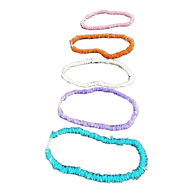Collar De Escalla Caracol Colores Bijou Moda Verano 12 Unid