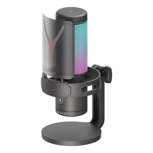 Micrófono Gamer Redragon Fenris Gm 301 Rgb, Unidireccional Color Negro