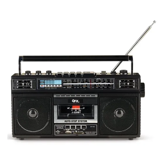 J 220bt Rerun Reproductor Cassette Grabadora Boombox 4 3
