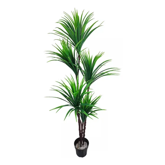 Planta Artificial Para Sala Árvore Yucca 1,60m 3 Galhos