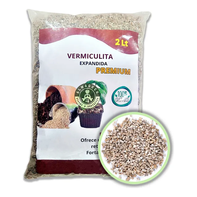 Vermiculita Premium (x 2 Litros) Sustrato Plantas