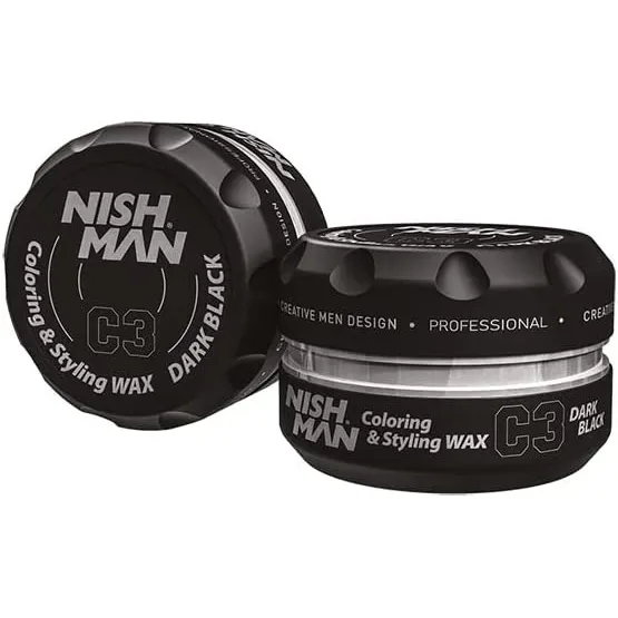 Nish Man C3 Dark Black Cera Matizadora Color Negro 100ml