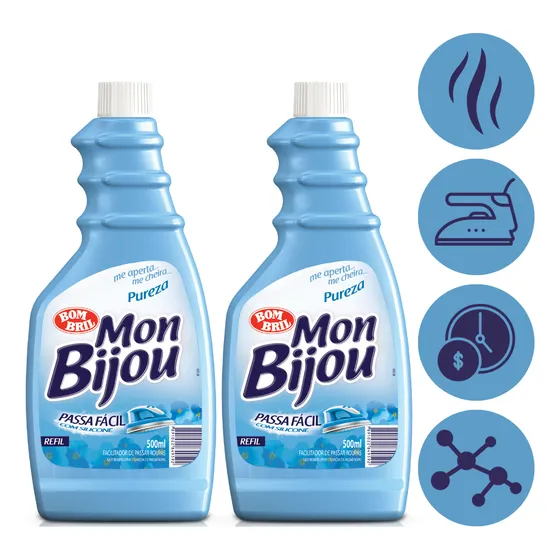 Kit 2 Refil Passa Facil Silicone Pureza Mon Bijou Bombril