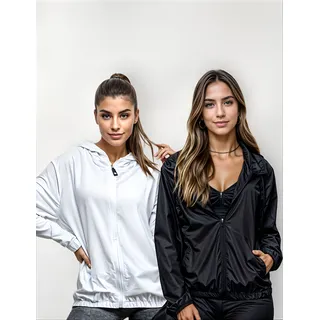 Kit 2 Jaqueta Corta Vento Feminino Iz 2025 Ultra Leve Kit 2 Jaqueta Corta Vento Feminino Iz 2025 Ultra Leve