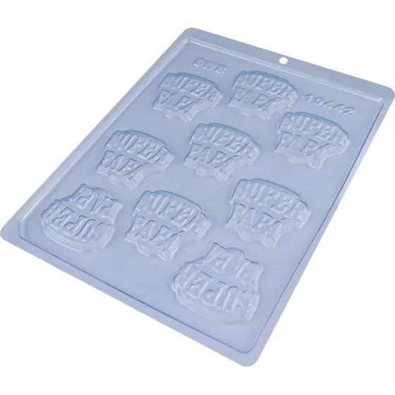 6 Moldes Para Chocolate Bwb Cod 10442 Aplique Super Papa