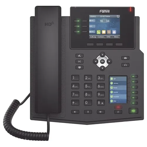 Teléfono Ip Empresarial 12 Lineas Lcd Color Poe Fanvil X4u