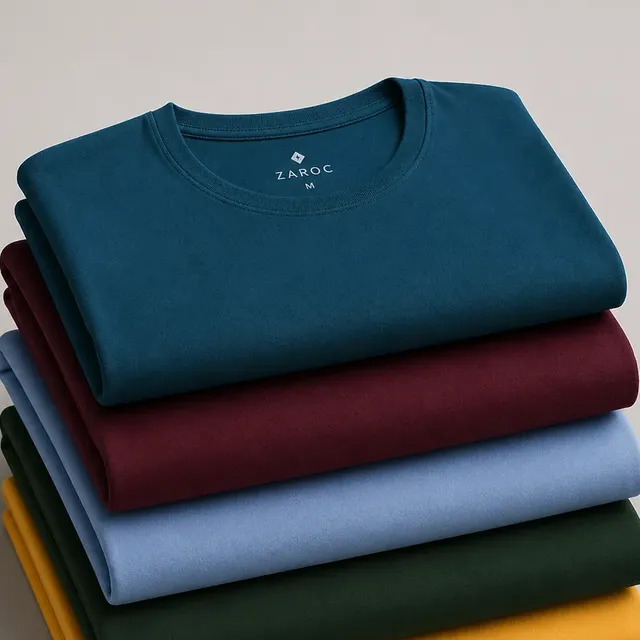 Kit 5 Camisetas Slim Básicas