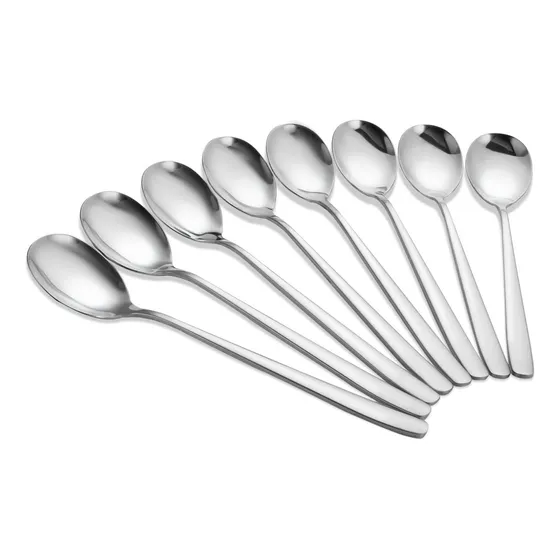 8 Cuchara Coreana Acero Inoxidable Asa Larga Sopa 8  Arroz
