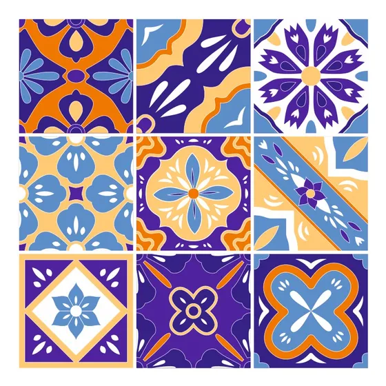 Azulejos De Vinilo Decorativos Autoadhesivos 15x15 Pack X40u