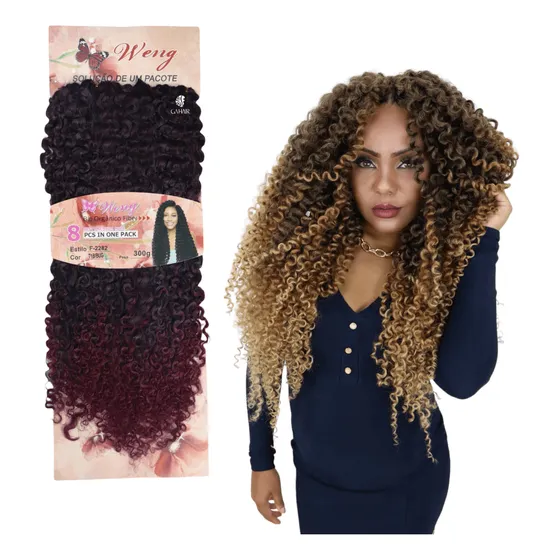 Cabelo Organico Cacheado Afro Weng P/crochet -diversas Cores