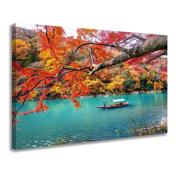 Quadro Para Sala Hall Recepção Decoração Tela Canvas Grande Cor Borda Infinita Ecodecor 4444