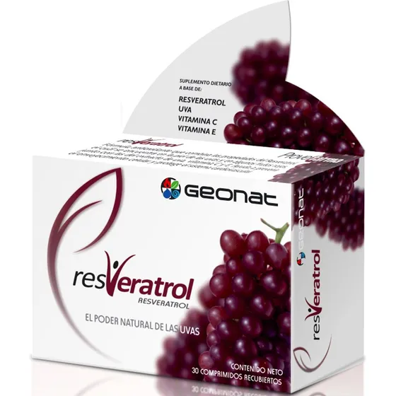 Geonat Resveratrol Antioxidante Anti Envejecimiento 30 Comp