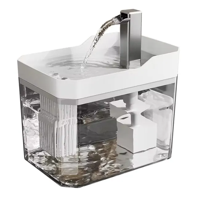 Fuente Bebedero Para Mascotas Electronico Transparente