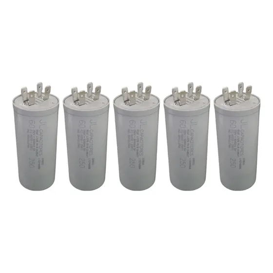 Capacitor Eletrolítico Jl - Capacitores 60uf - 250v Permanente 60uf 250v Para Motores Eletricos Kit X 5 Unidades