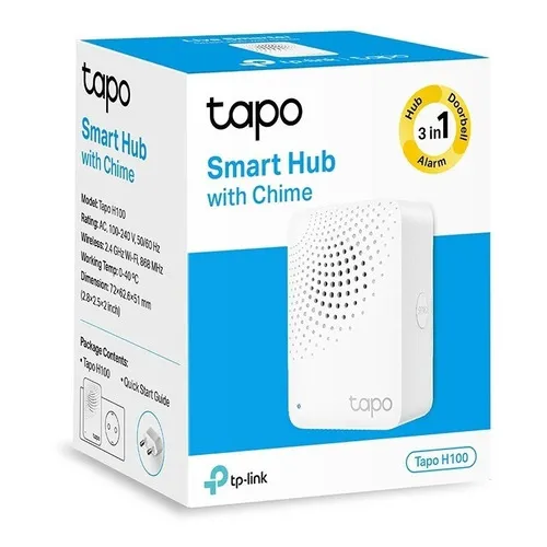 Tapo H100 Hub Inteligente Con Alarma Tp-link 64 Dispositivos
