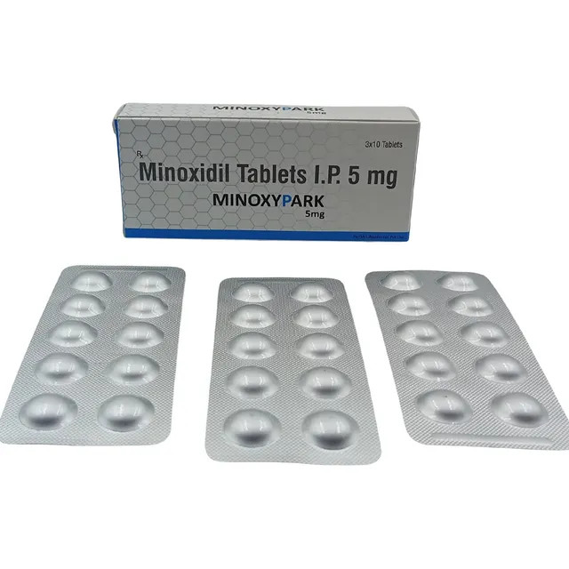 Minoxidil 5mg 30 Tabletas Minoxypark