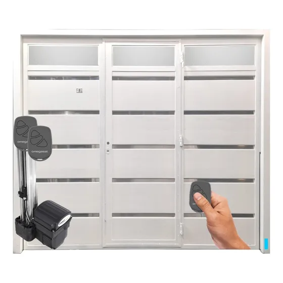 HGS A2000AU abertura portón levadizo chapa motor y puerta costrucción