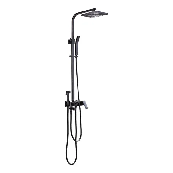 Grifo Ducha Baño Cabezal Lluvia + Rociador Mano Bañera