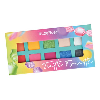 Paleta De Sombras Coloridas Tutti Frutti Ruby Rose Paleta De Sombras Coloridas Tutti Frutti Ruby Rose