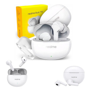 Fone De Ouvido Sem Fio Realme T110 Bluetooth Branco Fone De Ouvido Sem Fio Realme T110 Bluetooth Branco