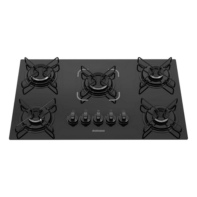 Cooktop Itatiaia Essencial 5 Bocas Preto - Bivolt Cooktop Itatiaia Essencial 5 Bocas Preto - Bivolt