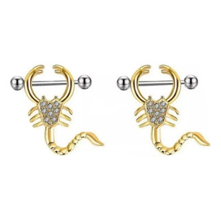 Par De Pezonera Piercing Nipple 2pcs Acero Quirurgico Par De Pezonera Piercing Nipple 2pcs Acero Quirurgico