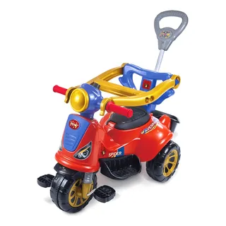 Triciclo Com Guia Avespa Spider Maral Cor Vermelho Triciclo Com Guia Avespa Spider Maral Cor Vermelho