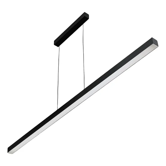 Lustre Sala Pendente Linear Retangular Led 50w 120cm Bivolt 